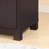 Wine Cabinet Red Cocoa with Two Doors Removeable Wine Bottle Rack Metal Wine Glass Racks Four B107P222502