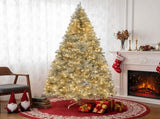 6 FT Pre-lit Artificial Christmas Tree, Hinged Xmas Pine Tree with 900 Branch Tips, 300 Lights and 63436020