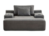 Morpheus Oversized Compressed Single Sofa,Grey T6052P587195
