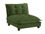 73 Armless Sofa Chenille- Green W714P448384