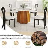 Vintage Rubber Solid Wood Dining Chair, Sheep Plush Dining Chair, Armless Dining Chair, Suitable For W1535P281504