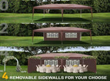 3 x 6m Two Windows Practical Waterproof Folding Tent Dark Coffee Folding Tent 74773807