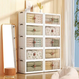 Four-layer plastic box-oversized box, foldable stacked containers and foldable 63190713