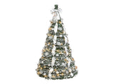 6Ft Prelit Pop Up Christmas Tree Decoration, Collapsible Artificial Xmas Tree with 150 Warm Lights W3879P548811