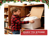 4FT Christmas Inflatable Penguin Rolling Snowball Yard Decoration with 3 LED Lights, 210D Polyester 45346287