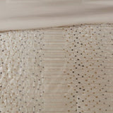 8 Piece Embroidered Comforter Set Natural King B03597012