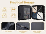 28" Large Suitcase, ABS Hardshell, Upgraded Crack-Resistant Iron Handle, Combination Lock, 360&deg W2787P536154