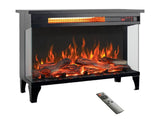 24 inch three sided glass electric fireplace with feet W1769P166908