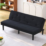 This 66-inch corduroy sofa bed flexibly adapt to the living room, apartment and bedroom, and it W3371P311444