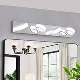 LED Modern Chrome 4-Light Vanity Lights Fixtures Over Mirror Bath Wall Lighting W1340P206814