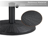 Patio Market Umbrella Base with Water-Resistant Coating, Black 65160914