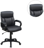 ZNTS Classic Look Extra Padded Cushioned Relax 1pc Office Chair Home Work Relax Black Color HS00F1682-ID-AHD