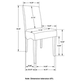 Grey and Black Upholestered Dining Chair B062P153688