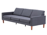 180*76*85cm Linen Solid Wood Legs Second Generation Three Seats Without Chaise Concubine Solid Wood 32817875