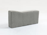 Modular Sofa Single Armrest Backrest Module for Modular Sectional Sofa Couch Side Armrest, Gray W3098P257001