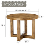 A modern and practical circular dining table. Made of MDF tabletop and wooden MDF table legs. W1151P146793