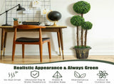 48 inch artificial UV resistant three ball tree plant, realistic PE leavesrattan, cement tank 71184543