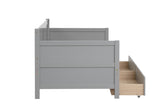 ZNTS Daybed with two drawers, Twin size Sofa Bed,Storage Drawers for Bedroom,Living Room ,Grey 60289249