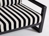 Mid-Century Modern Fabric Lounge Chair, Single Sofa Chair Armrests, Upholstered Lounge Chair W1249P479873