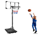 Portable Basketball System 28in Basketball Goal Height Adjustable 5.6ft to 7ft with Stable Base and 35349040