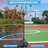 ZNTS Basketball Hoop Portable Basketball Goal for Indoor Outdoor Basketball Stand 5.6-7 ft Adjustable 32 84237129