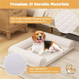 ZNTS 36" Orthopedic Dog Bed,Egg-Foam Dog Crate Bed with 3-Side Bolster and Removable Washable Bed 95658556