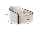 Lenora Beige Chenille Accent Chair w/Swivel B2726P615481
