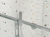 50-54" W x 71" H Piovt Swing Glass Shower Door,Pivot Frame Sliding Shower Door with 1/4" Clear W2122P199043