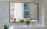 60*36" Oversized Modern Rectangle Mirror with Balck Frame Decorative Large Wall Mirrors for W708140626