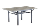 Folding Dining Table, 1.2 inches thick table top, for Dining Room, Living Room, Grey, 63.2'' L x W1162104707