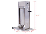 Stainless Steel Commercial Sausage Stuffer,Dual Speed Vertical Sausage Maker 15LB/7L, Meat Filler W46557792
