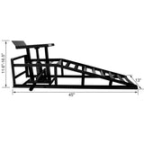 ZNTS Auto Car Truck Service Rampss, Garage Car Hydraulic Ramps Black 5 Ton,Automotive Hydraulic W46563680