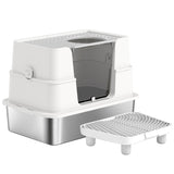 Stainless Steel Enclosed Litter Box for Cats 37625480