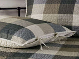 6 Piece Reversible Plaid Daybed Cover Set Neutral Daybed B035P266679