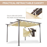 Outdoor retractable pergola 87610332