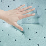 Hypoallergenic 3" Cooling Gel Memory Foam Mattress Topper with Removable Cooling Cover B03595138