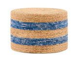 Handmade Woven Foot Stool Natural Water Hyacinth Ottoman for Home Decor & Seating 21252952