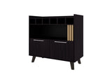 Wengue Bar Cabinet Wine Storage & Display B062P290228