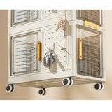 4-Tier Rolling Storage bookcase with Wheels, Large Capacity Storage bins, Mobile Multifunction W2699P184783