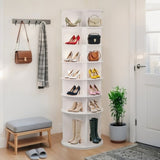7 Tier Rotating Rack, High Bottom Design Rotating Rack Tower, Free Standing 360&deg Spinning 72785229