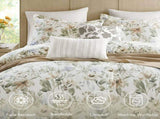 6PCS Cal King Cotton Sateen Print Oversized Comforter Set B035P341177