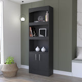 Durango Bookcase, Three Shelves, Double Door Cabinet B128P148909