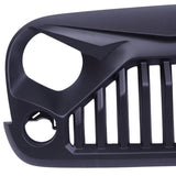 ZNTS ABS Plastic Car Front Bumper Grille for 2007-2018 Jeep Wrangler JK ABS Plastic Coating with Rivet 03112395