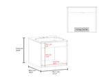 Wengue Bathroom Vanity with two Doors B062P355536