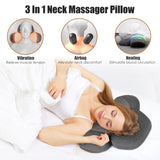 3-in-1 Neck Massager with Vibration, Airbag & Heating Functions - Ergonomic Cervical Support 48333673