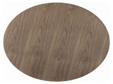 Brown and Black Round Dining Table B062P153874