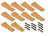 23 230 Series 230S Bucket Teeth with 23TF/23FP Flex Pins Fit for Mini Excavator Alloy Steel 10 56191620
