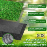 4FTX10FT Outdoor Artificial Grass Runner Rug, Thick Realistic Fake Grass Roll Decor Patio Balcony 25335373