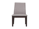 Set of 2 Fabric Upholstered Dining Chairs in Espresso B016P223110