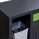 83 inch TV Stand Console for TVs up to 95 inches, No Assembly Required, Black Finish GL-B108P160201
